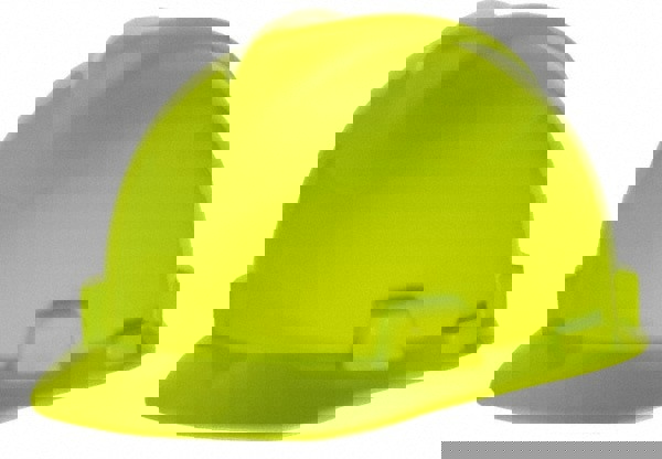 Hard Hat: Impact Resistant, V-Gard Slotted Cap, Type 1, Class E, 4-Point Suspension